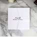 Square Slap-up Invitation Card Laser Marriage Invitations Ivory Tint Color Wholesale